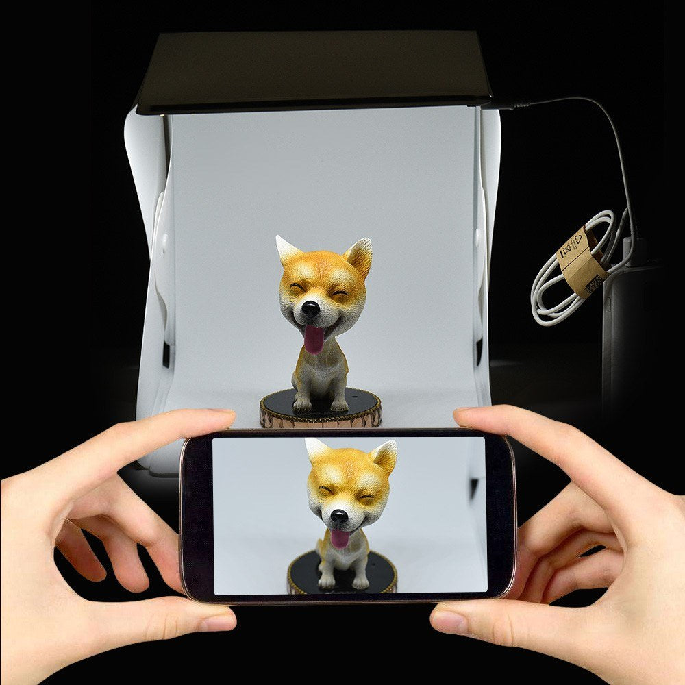 Portable DIY LED Studio Light Box Tent Kit Softbox 6500K + 6 Backdrops