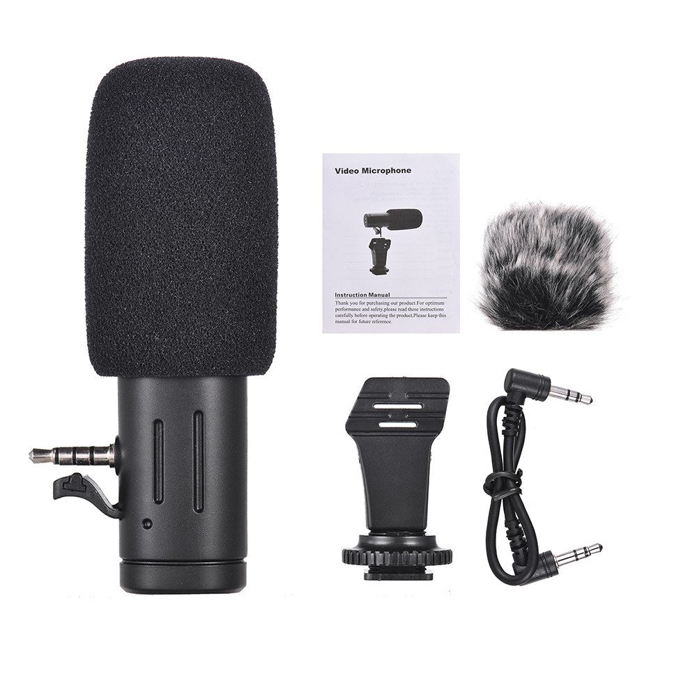 Mobile Phone Microphone Universal Mini Portable Video Record Microphone for DSLR Cameras