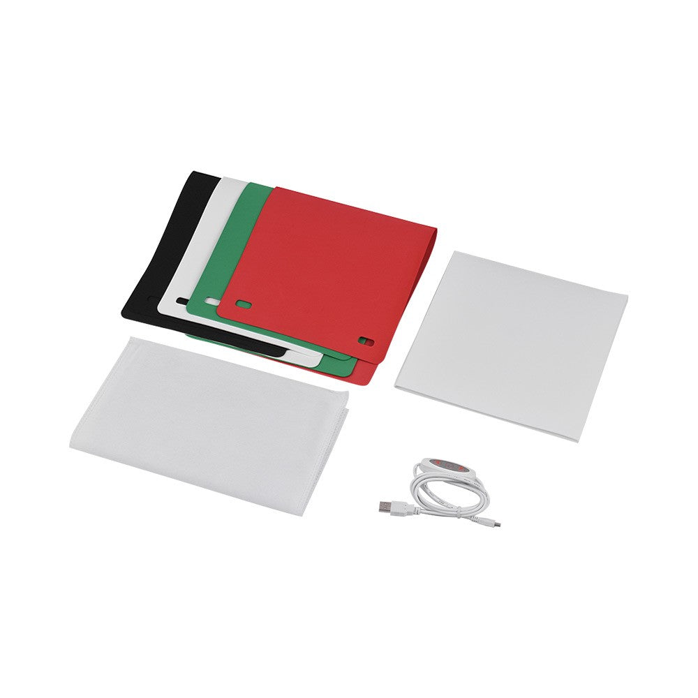 Portable Photo Studio LED Light Box Shooting Tent Mini Softbox + 4 Colors Backdrops