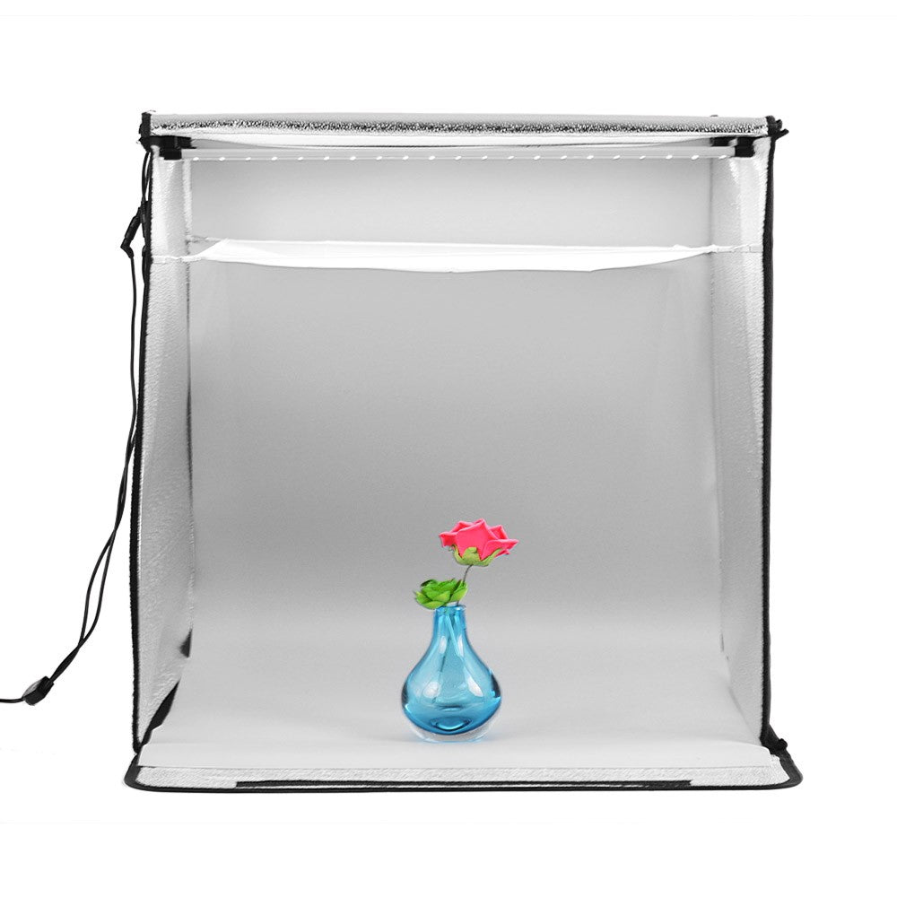 Shooting Tent kit Photo Box 24*24*24 Inch Adjustable Brightness Table Top Photography Light Box - EU Plug