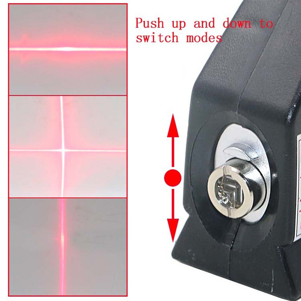 High Precision Laser Level with Horizontal Vertical Cross Line Laser Light Beam and Measuring Tape