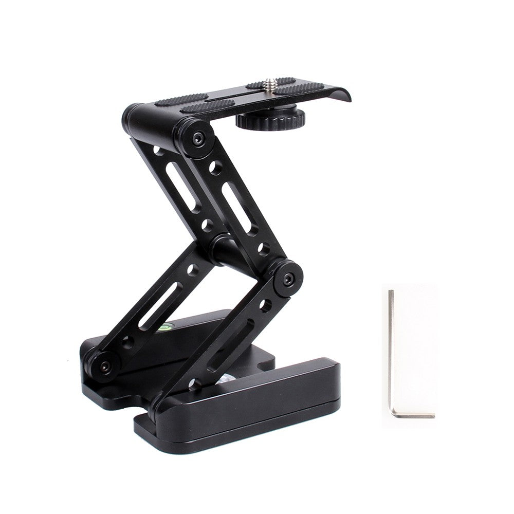 Portable Aluminum Alloy Foldable Tilt Head Z-shaped Tripod Head for Canon Nikon Sony DSLR ILDC Cameras