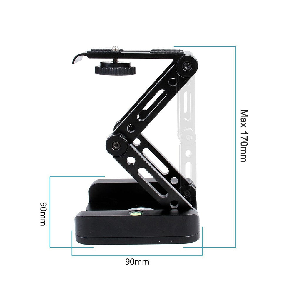 Portable Aluminum Alloy Foldable Tilt Head Z-shaped Tripod Head for Canon Nikon Sony DSLR ILDC Cameras