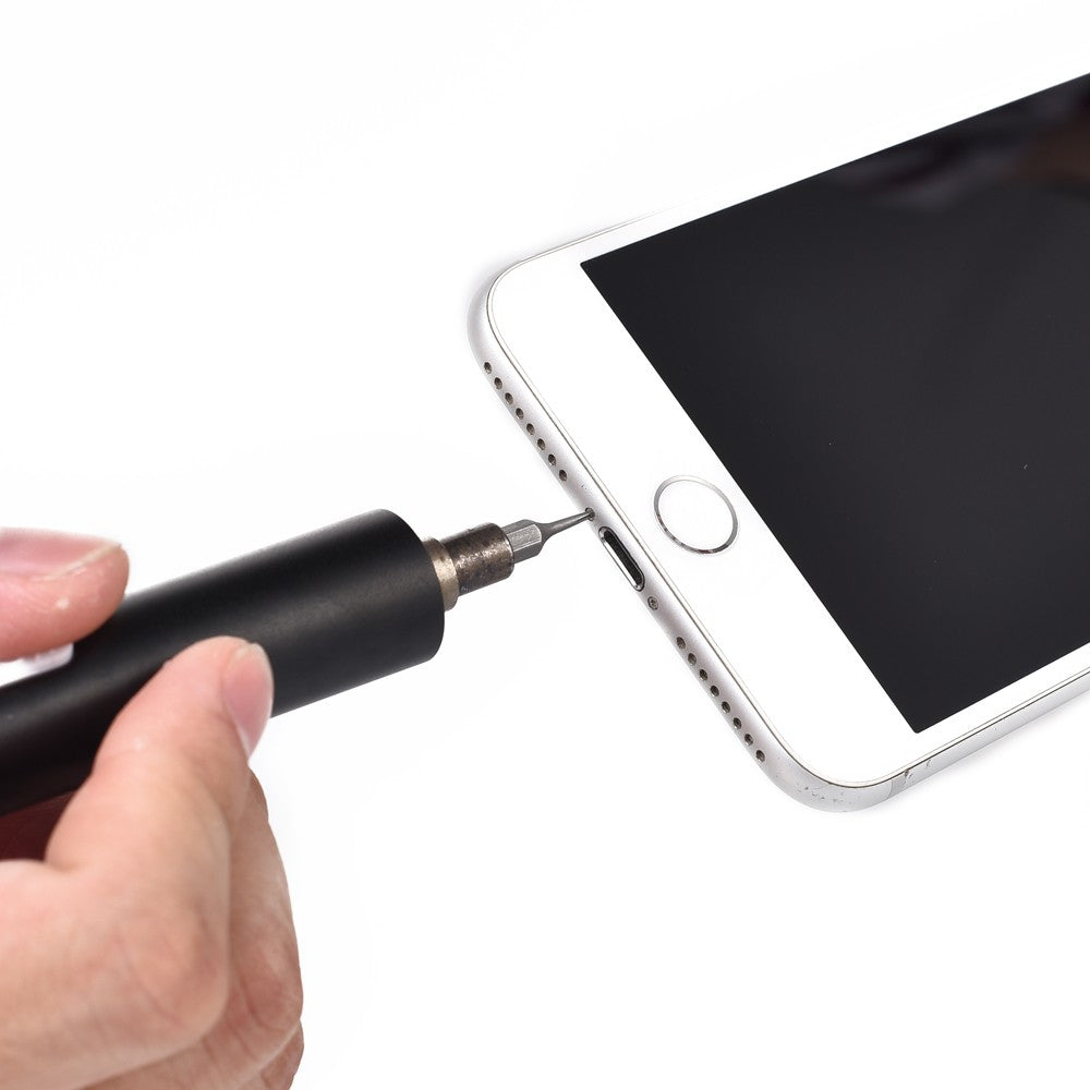 USB Rechargeable Electric High Accuracy Screwdriver Mini Portable Screw Driver Kit - Black