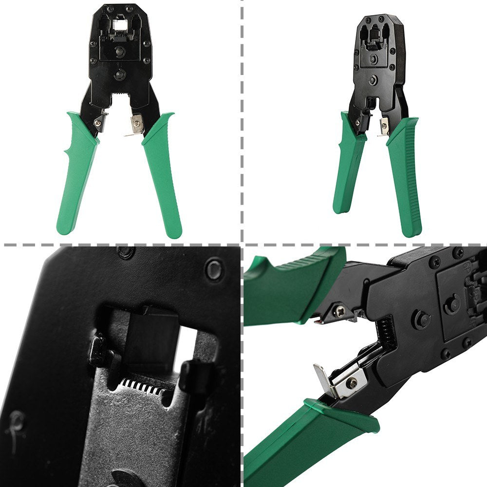 4 in 1 Portable Ethernet Network Hardware Tool Network LAN Cable Crimper Pliers Tools Kit Dual-use Network Cables Tester