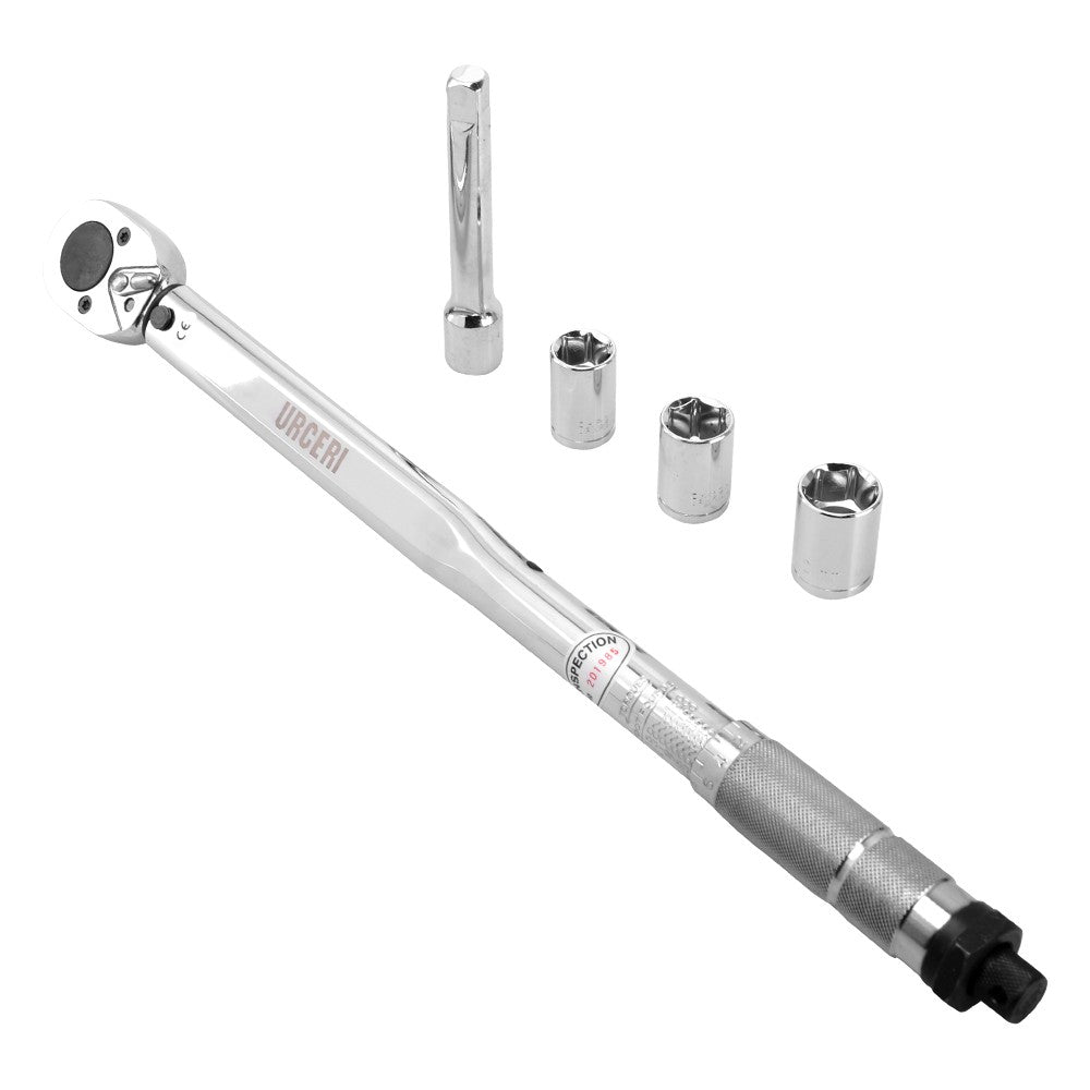 Auto Repair Spanner Hand Tool Kit 5Pcs 1/2" 28-210Nm Adjustable Tire Torque Wrench Set