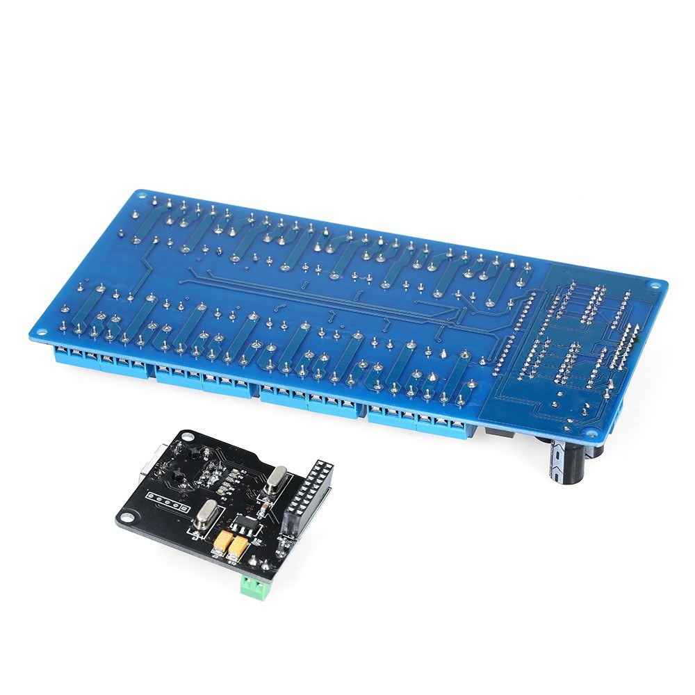 Ethernet Control Module LAN WAN Network Web Server IP TCP RJ45 Port + 16-Channel Relay Expansion Board for Arduino iOS Raspberry Pi 16 CHs Relay