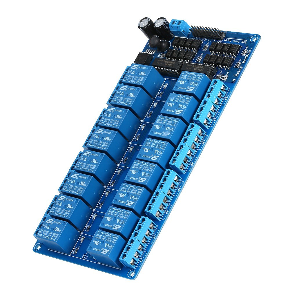 Ethernet Control Module LAN WAN Network Web Server IP TCP RJ45 Port + 16-Channel Relay Expansion Board for Arduino iOS Raspberry Pi 16 CHs Relay