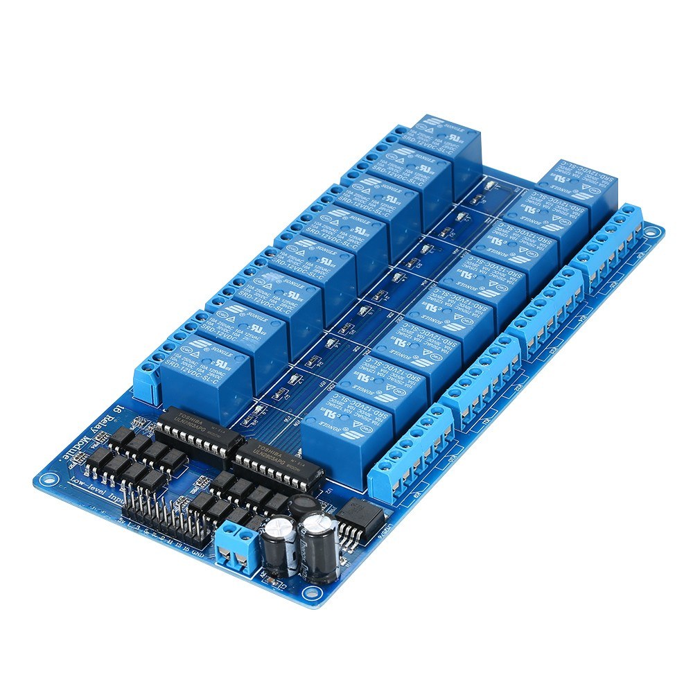 Ethernet Control Module LAN WAN Network Web Server IP TCP RJ45 Port + 16-Channel Relay Expansion Board for Arduino iOS Raspberry Pi 16 CHs Relay