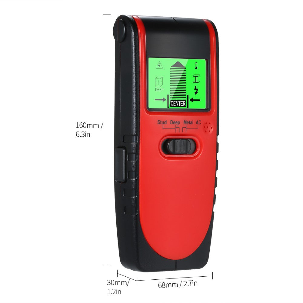 4 in 1 Stud Finder Wall Detector Wall Center Sensor Scanner for Wood Metal Studs and AC Cable Live AC Wire Scanner Warning Detection
