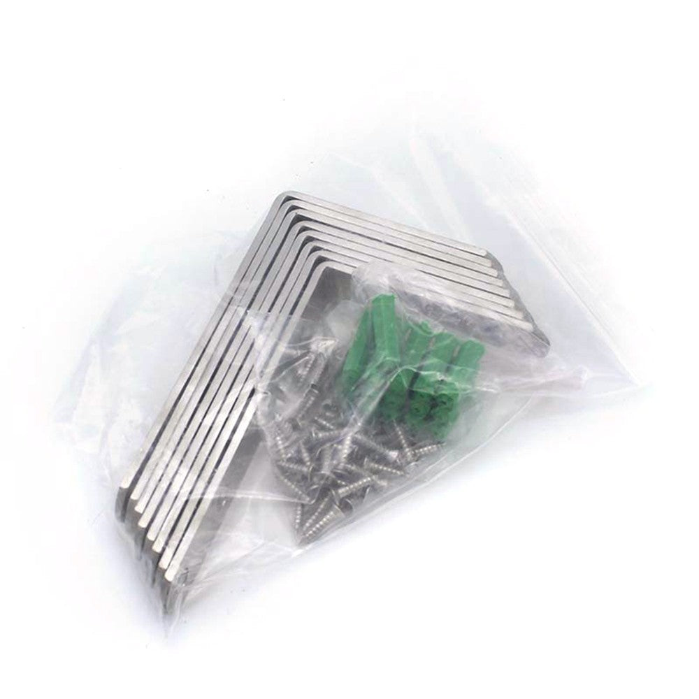 Corner Brace Set Right Angle Fastener Corner Bracket for Furniture Shelves - 8Pcs