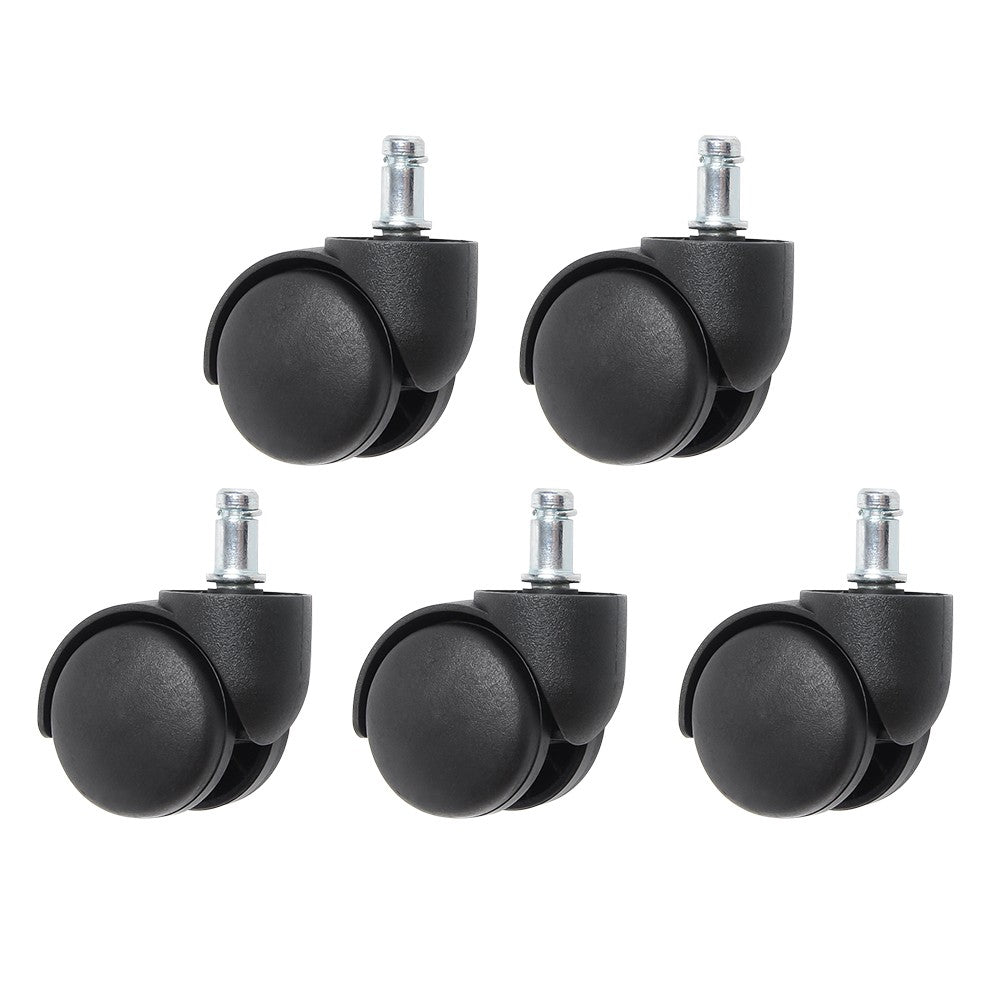 5Pcs Office Computer Chair Swivel Caster Replacement Chair Roller Nylon Caster Wheels