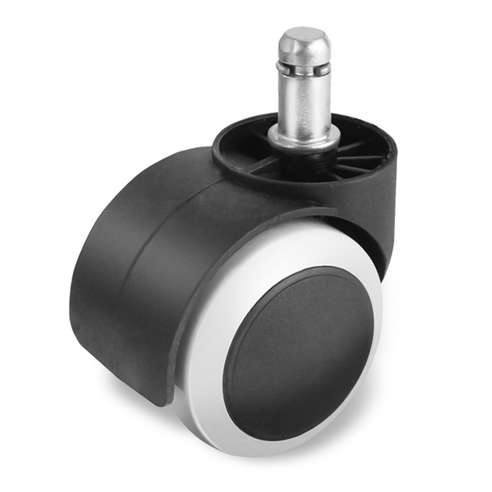 5Pcs Office Chair Roller 2" Swivel Caster Wheels Universal Furniture Casters - White