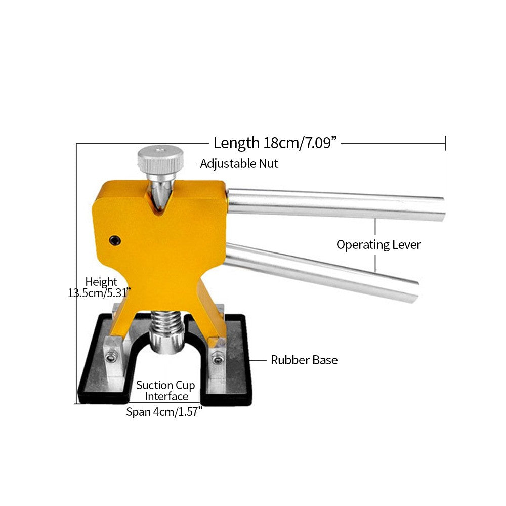 Paintless Dent Repair Tool Sets Adjustable Dent Lifter Repair Tool Kits - Gold