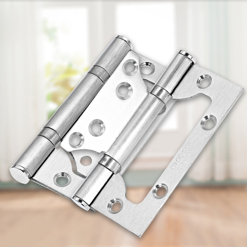 2pcs Door Hinges Stainless Steel Door Hinges Doorhinges Set of 2pcs Hinges SS Thickened Door Hinges