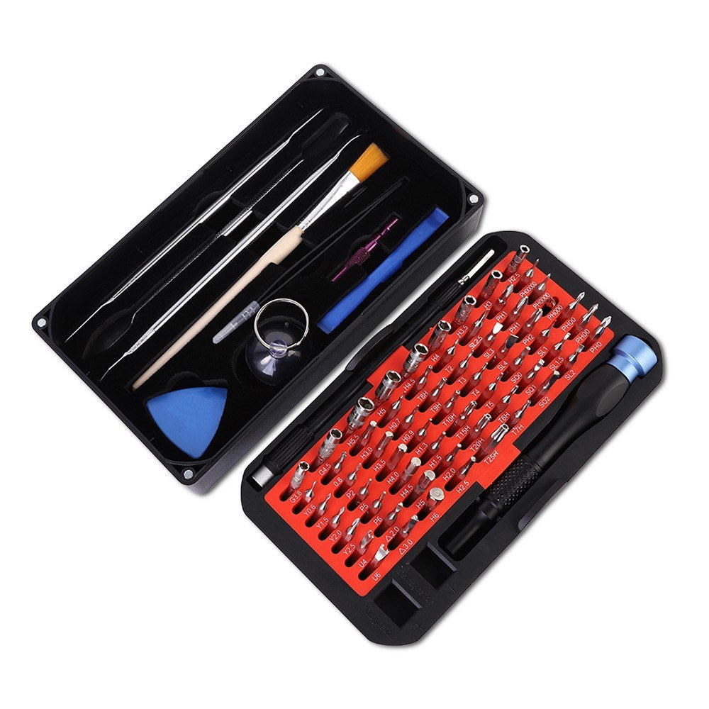 Mechanic Screwdriver Set 76PCS Partial Repair Set Torx Safety Pentalobe JIS Tri-point for Tablet PC Camera