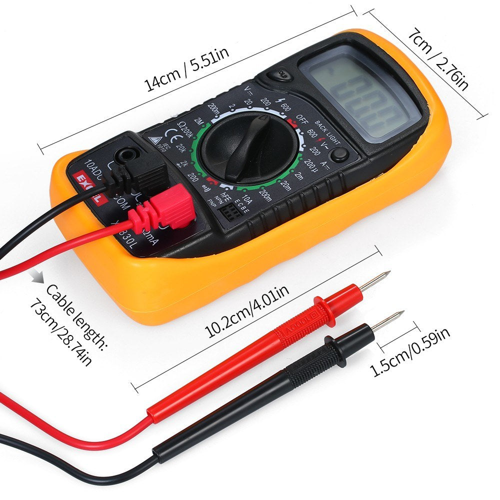 60W Electric Soldering Iron Kit Adjustable Temperature Welding Digital Multimeter Soldering Kit - EU Plug