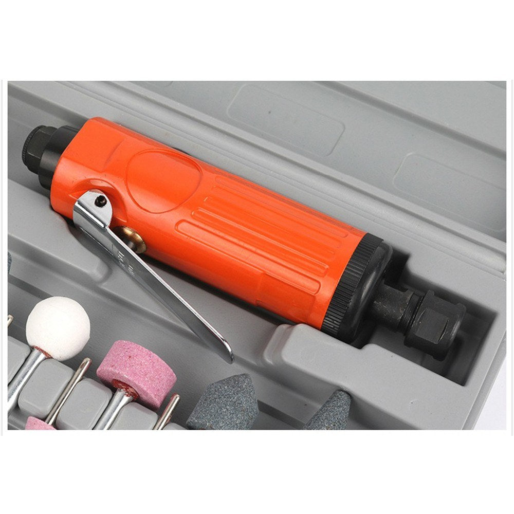 Air Compressor Die Grinder 23000rpm Grinding Polish Stone Kit Air Grinder Mill Engraving Tools Kits - Red
