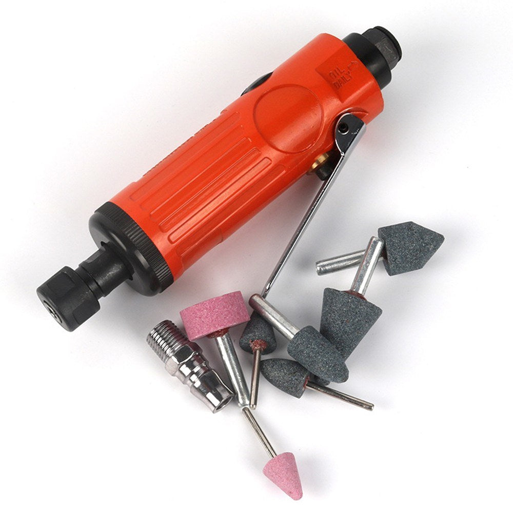 Air Compressor Die Grinder 23000rpm Grinding Polish Stone Kit Air Grinder Mill Engraving Tools Kits - Red
