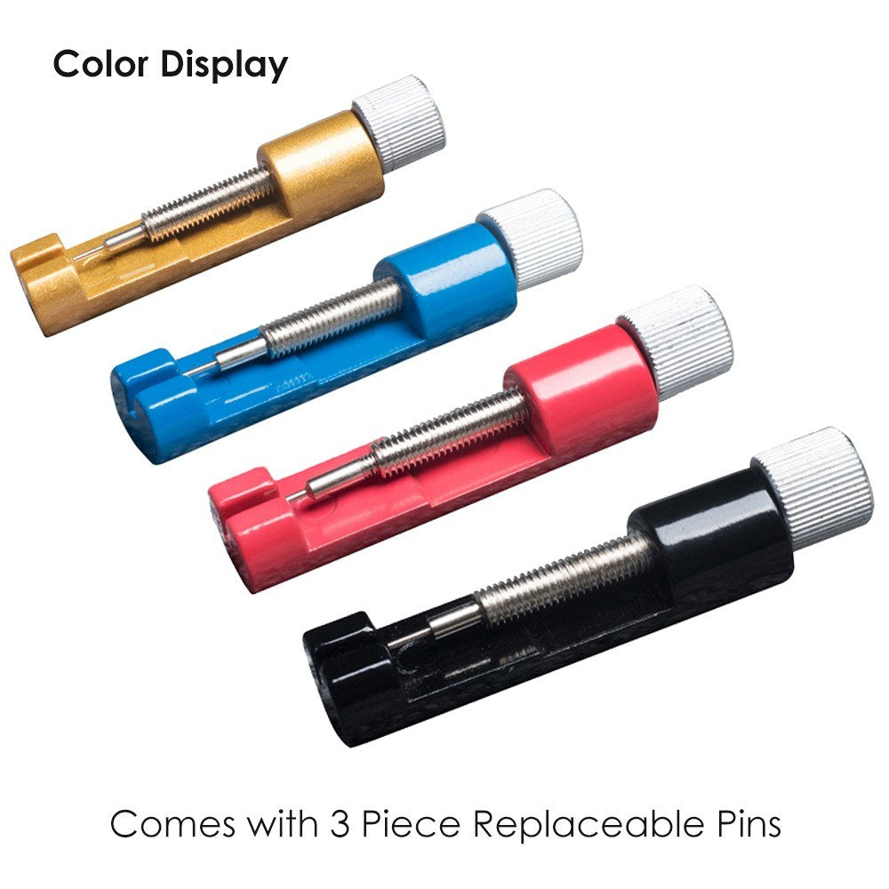 YD120 Strap Remover Professional Watch Band Strap Bracelet Link Pin Repair Metal Adjustor - Blue