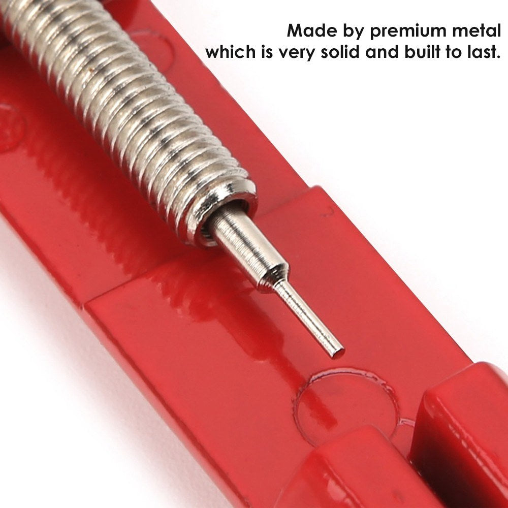 YD120 Strap Remover Professional Watch Band Strap Bracelet Link Pin Repair Metal Adjustor - Red