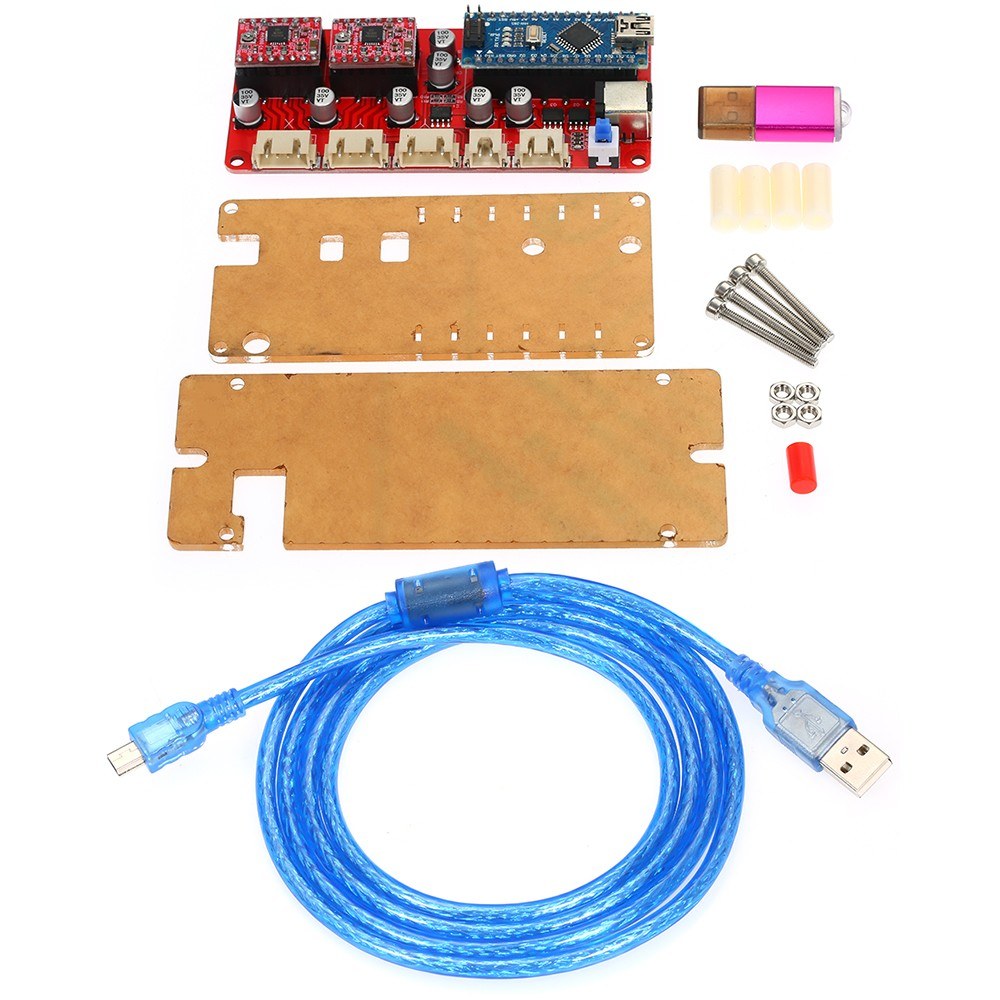 12V DIY Woodworking Laser Engraver Durable Control Board Driver Controller Board for CNC Engraving Machine