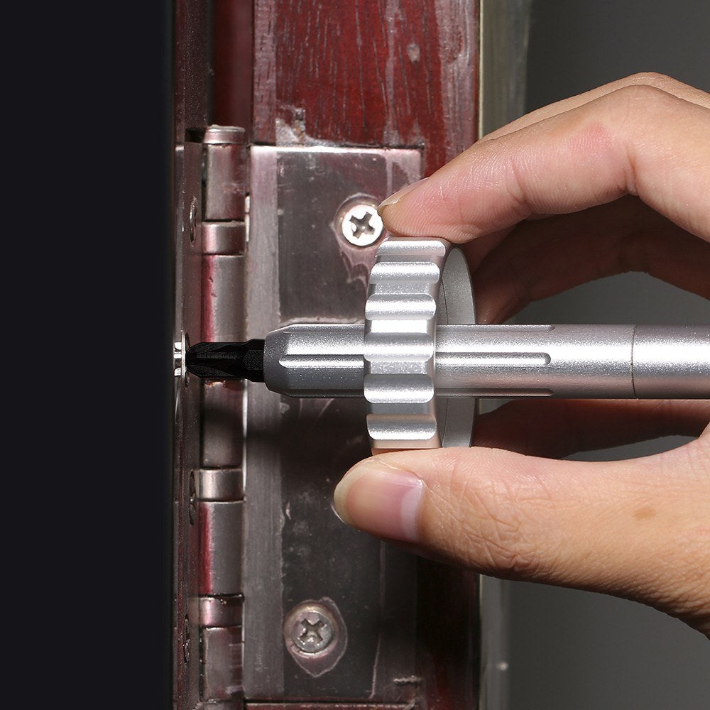 Multi-function Screwdriver Mini Smart Precision Screwdriver Repair Tool Spinner Drive - Silver