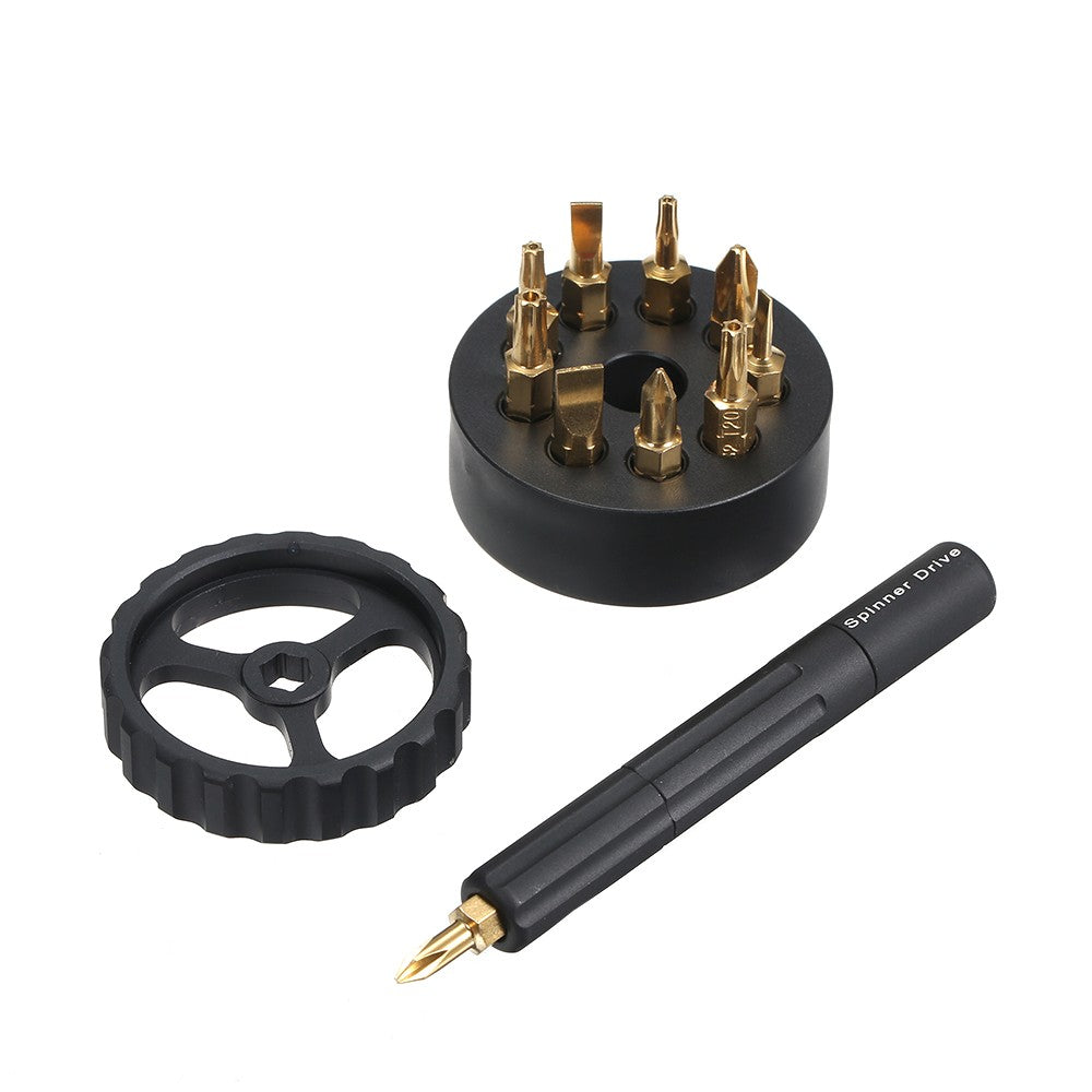 Multi-function Screwdriver Mini Smart Precision Screwdriver Repair Tool Spinner Drive - Black