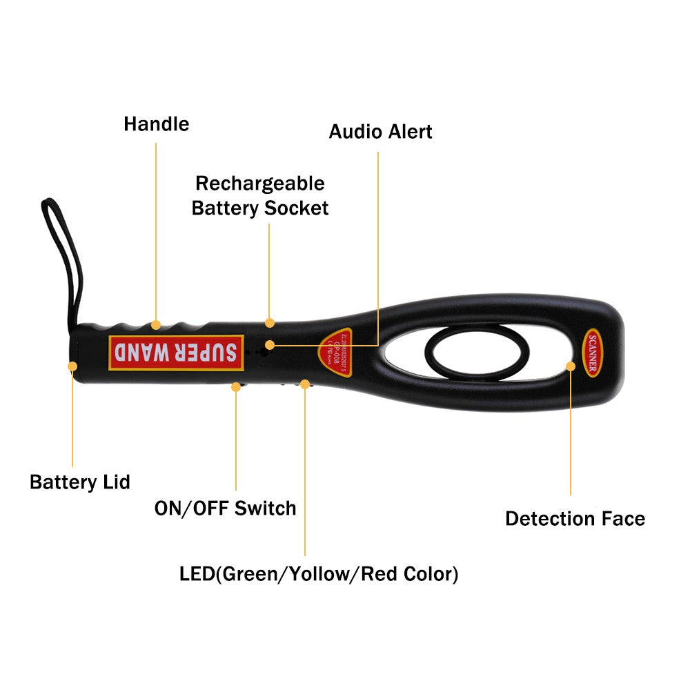GP-008 High Performance Handheld Metal Detector Mobile Secure Instrument