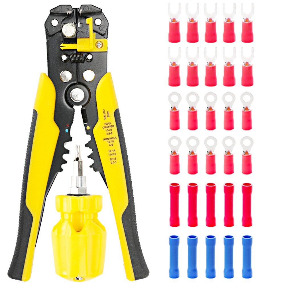Stripping tool Kit Multifunctional Cable Wire Stripper Wire Cutter Crimping Pliers Stripping Tool Crimping Tool