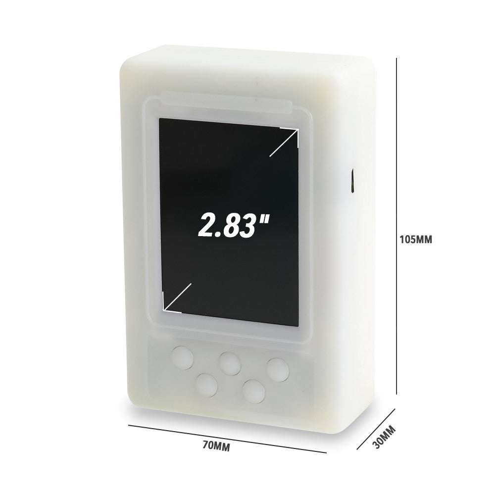 BR-9A Handheld Electromagnetic Radiation Detector Semi-functional Type Electromagnetic Radiation Tester - White