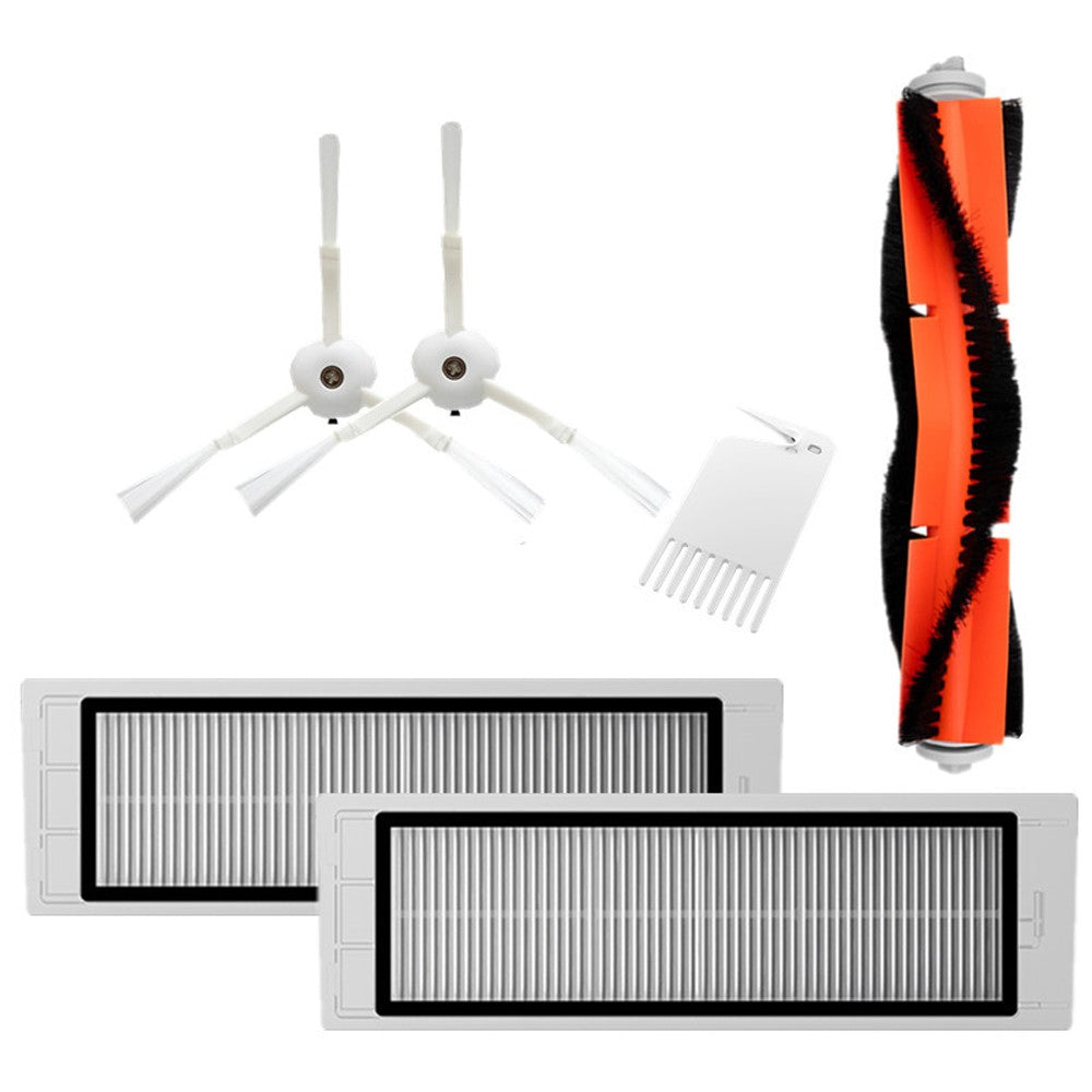 With 2Pcs Side Brush 2Pcs HEPA Filter 1Pcs Main Brush 1Pcs Cleaning Tool Dust Catcher Accessories Set
