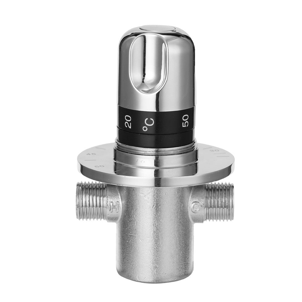 Thermostatic Mixer Valve Water Mixer Hot/Cold Water Mixing Temperature Control Valve for Home Water Heater