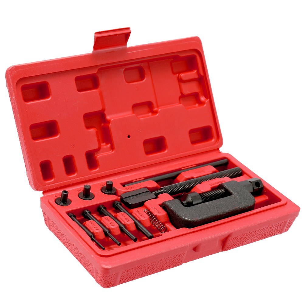 Motorcycle Bike Chain Breaker Splitter Link Riveter Tool Set