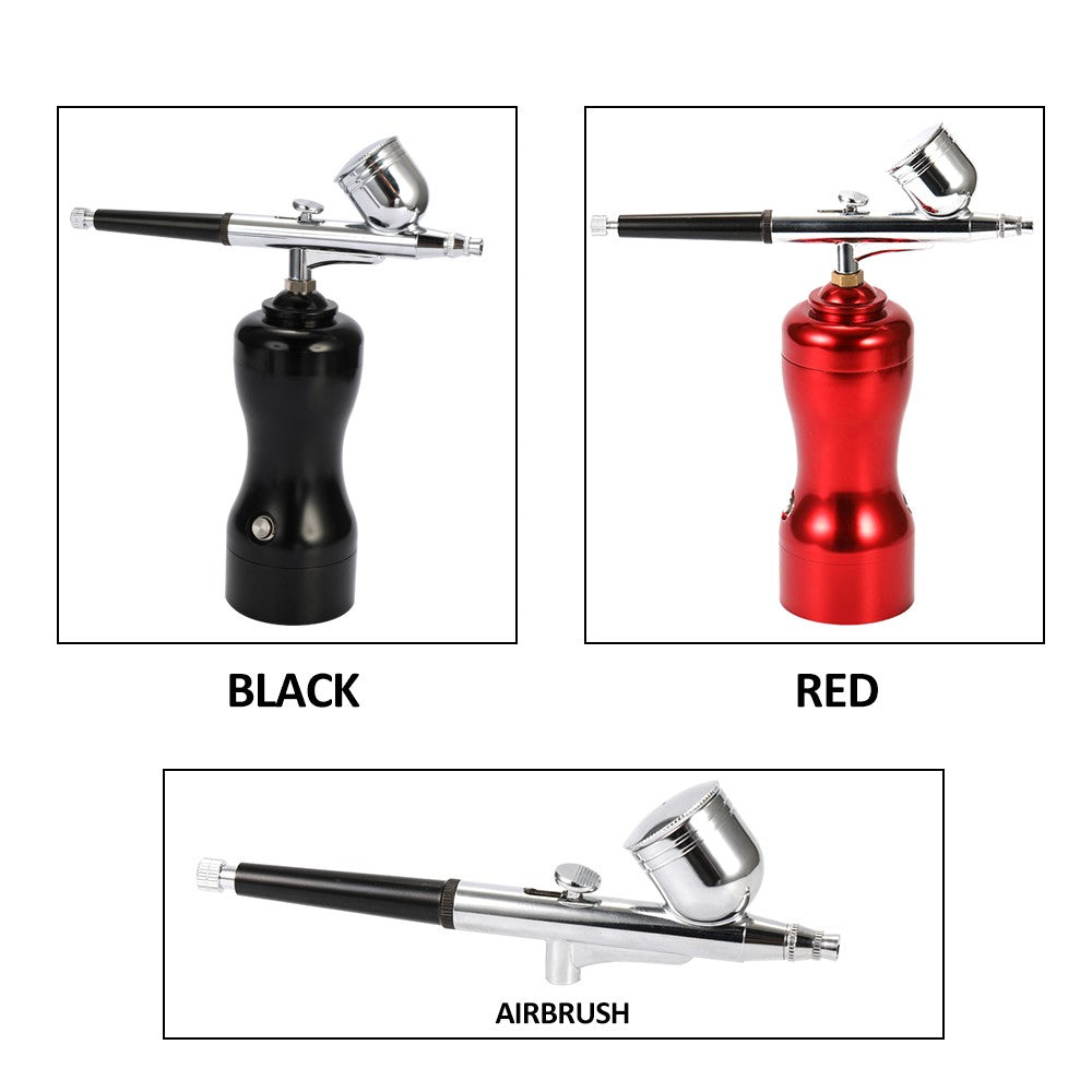 Mini Portable Beautiful Airbrush Set Small Spray Pump Pen Set Air Compressor Kit for Art Painting Tattoo Craft - Black Spray Pump