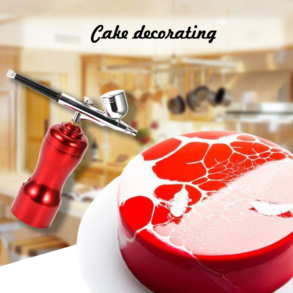 Mini Portable Beautiful Airbrush Set Small Spray Pump Pen Set Air Compressor Kit for Art Painting Tattoo Craft - Airbrush