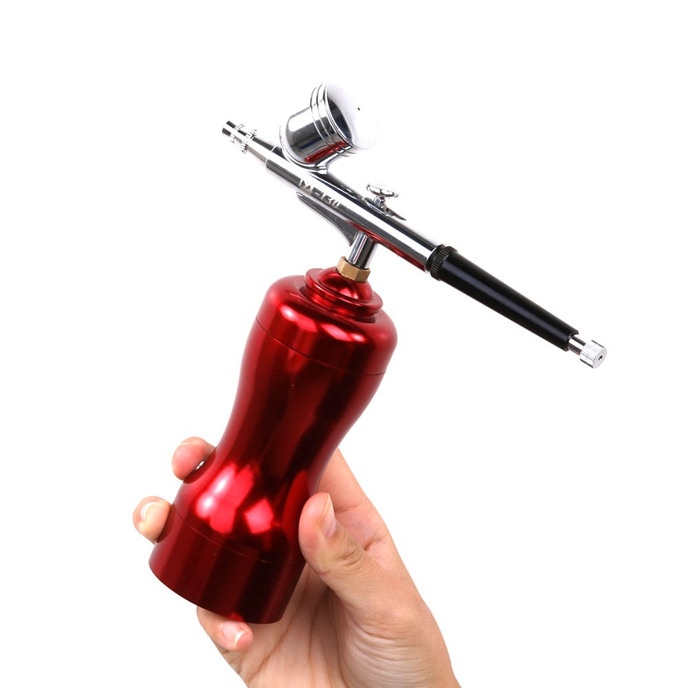 Mini Portable Beautiful Airbrush Set Small Spray Pump Pen Set Air Compressor Kit for Art Painting Tattoo Craft - Airbrush