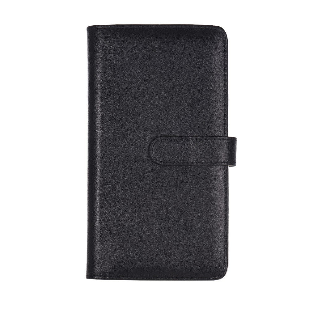80 Pockets Portable Mini Magnetic Closure Photo Album Photo Pictures Book Album - Black