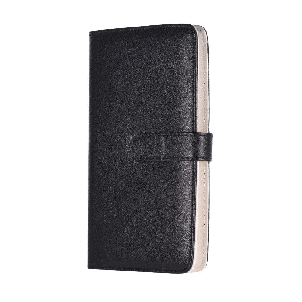 80 Pockets Portable Mini Magnetic Closure Photo Album Photo Pictures Book Album - Black