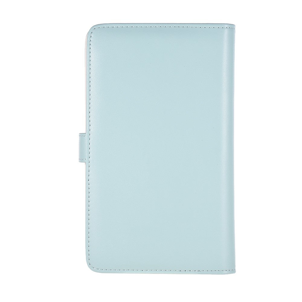 80 Pockets Portable Mini Magnetic Closure Photo Album Photo Pictures Book Album - Blue