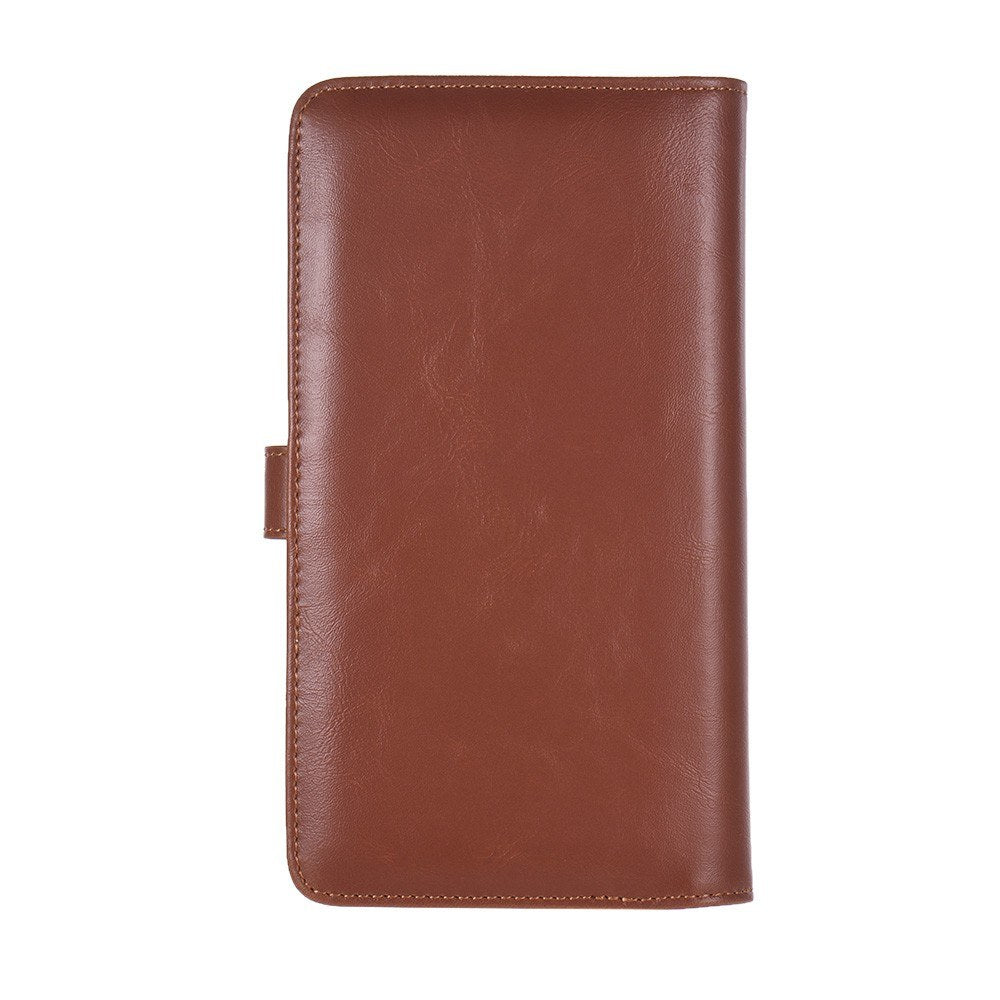 80 Pockets Portable Mini Magnetic Closure Photo Album Photo Pictures Book Album - Brown