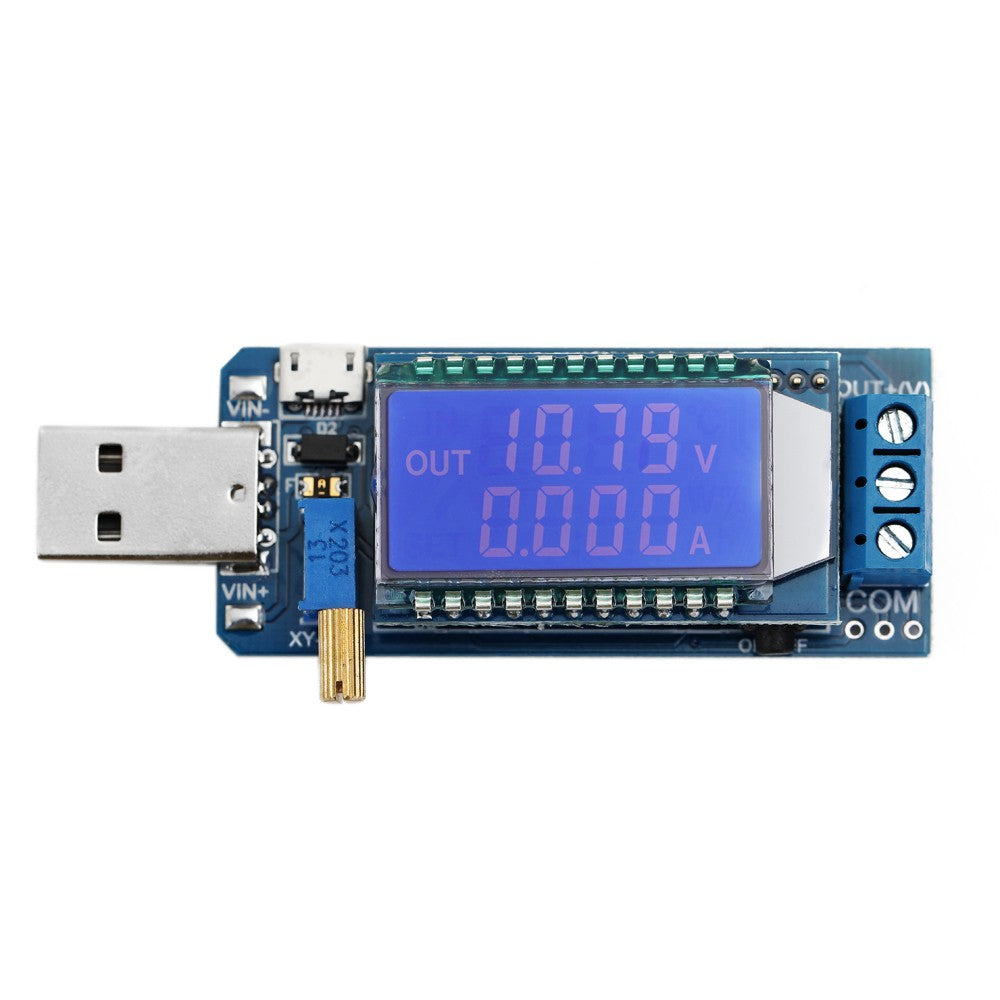 LCD Screen USB Step UP/Down Power Module Voltmeter Ammeter Battery Capacity Tester