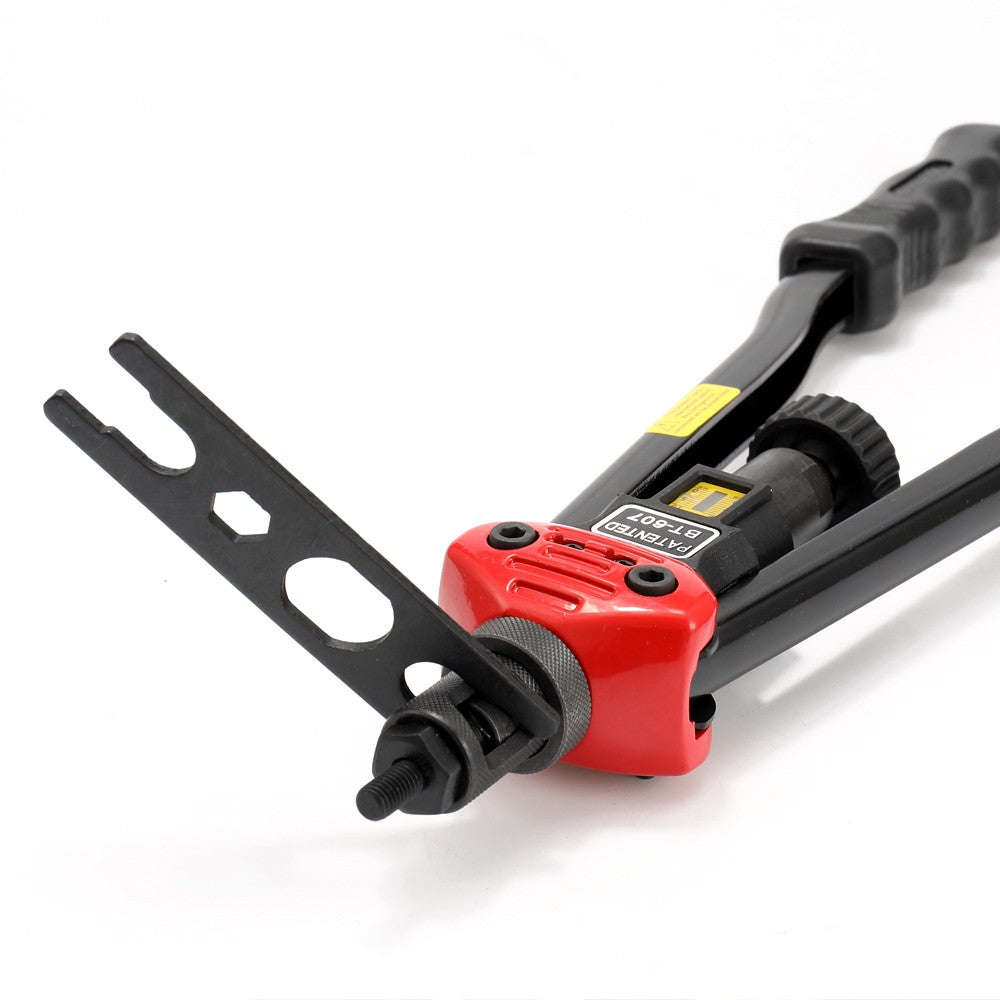 16in Labor-saving Hand Riveter BT-607 Manual Rivet Machine 400mm Riveting Tools with Nut Dies M-3 M-4 M-5 M-6 M-8 M-10 M-12