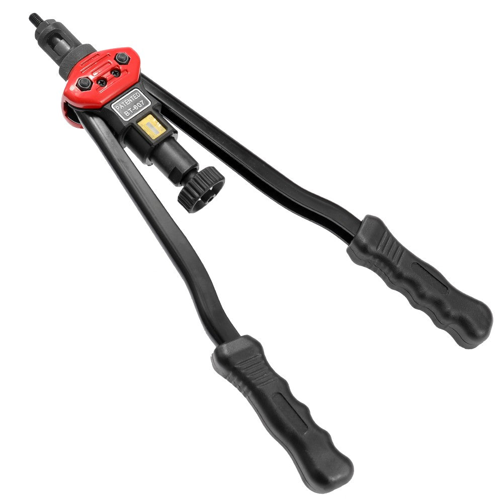 16in Labor-saving Hand Riveter BT-607 Manual Rivet Machine 400mm Riveting Tools with Nut Dies M-3 M-4 M-5 M-6 M-8 M-10 M-12