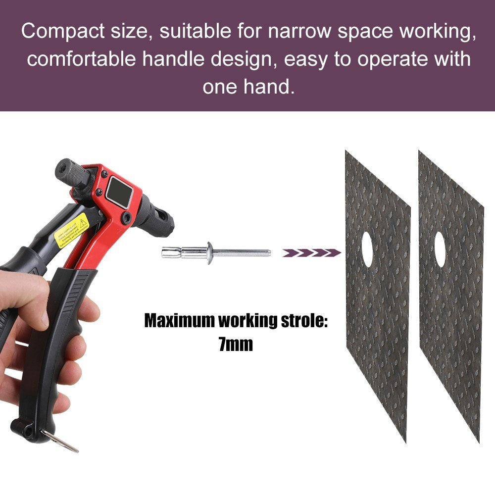 8in Labor-saving Hand Riveter BT-603 Manual Rivet Machine 200mm Riveting Tools with Nut Dies M-3 M-4 M-5 M-6