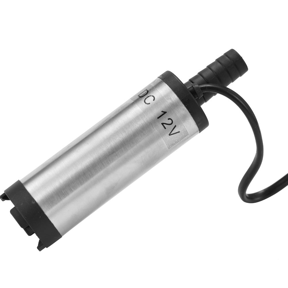 DC 12V Electric Submersible Pump Stainless Steel Submersible Pumps for Water Oil Kerosene 12 L/min Refueling Tool