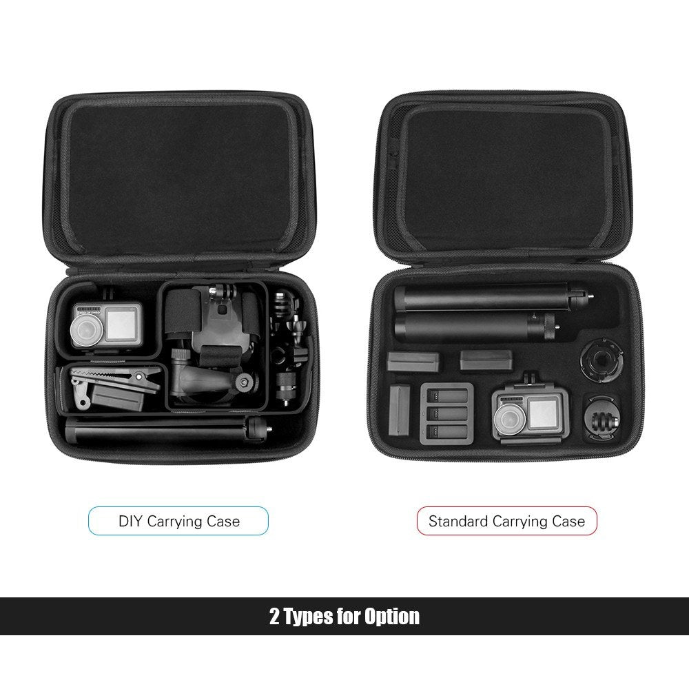 Portable Scratch-proof Carrying Case Bag Box with Zipper for OSMO Action Camera and Accessories - Standard Carrying Case