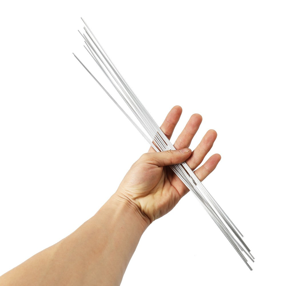 Low-Temperature Light Portable Aluminum Welding Wire Flux Cored 2mm*500mm Al-Mg Soldering Rod No Need Solder Powder - 10 Pcs