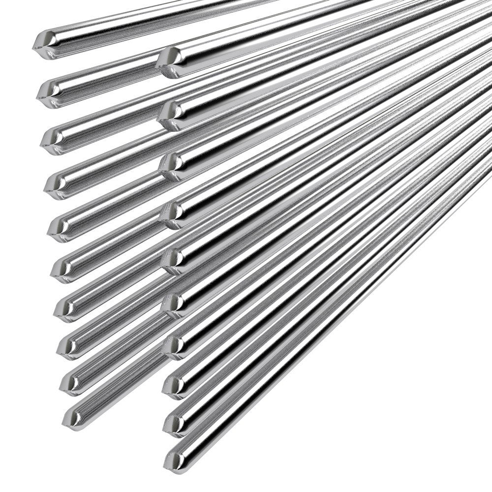 Low-Temperature Light Portable Aluminum Welding Wire Flux Cored 2mm*500mm Al-Mg Soldering Rod No Need Solder Powder - 20 Pcs