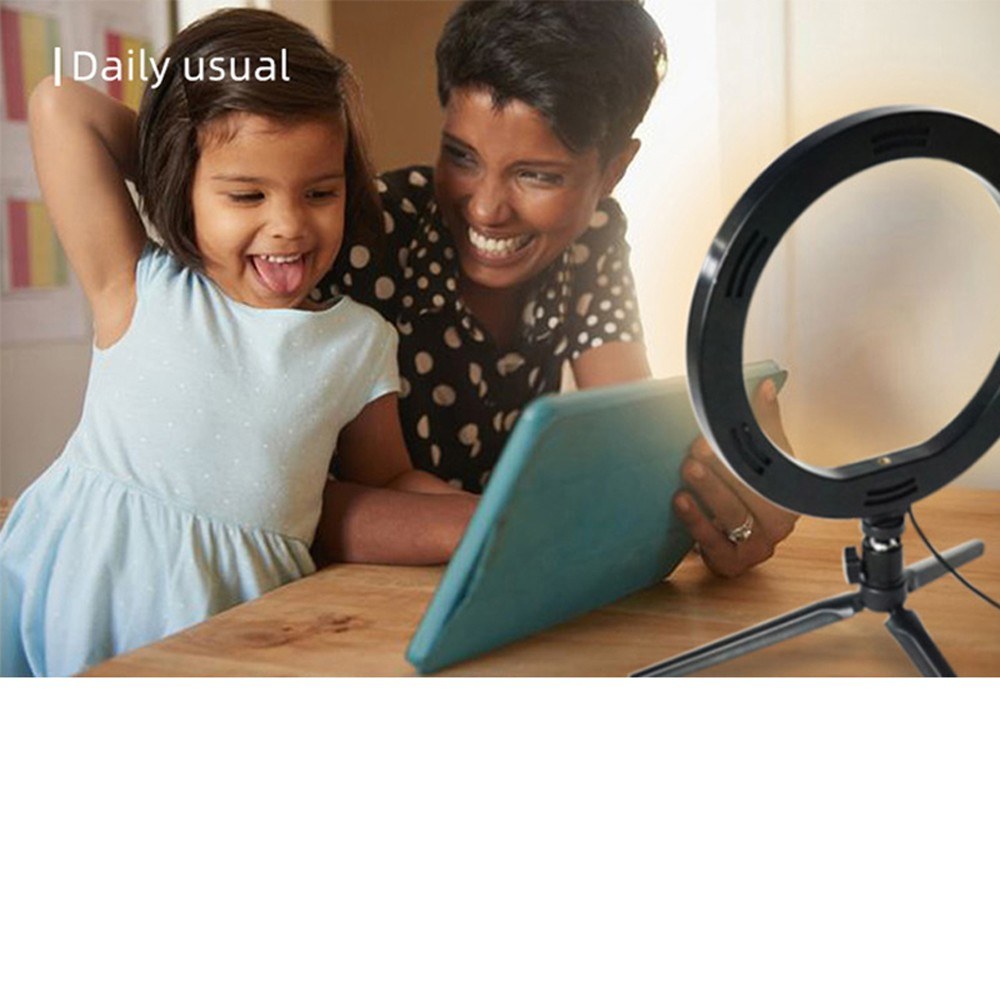 LED Ring Light Tripod Stand Studio Photo Video Live Broadcast Dimmable Fill Light